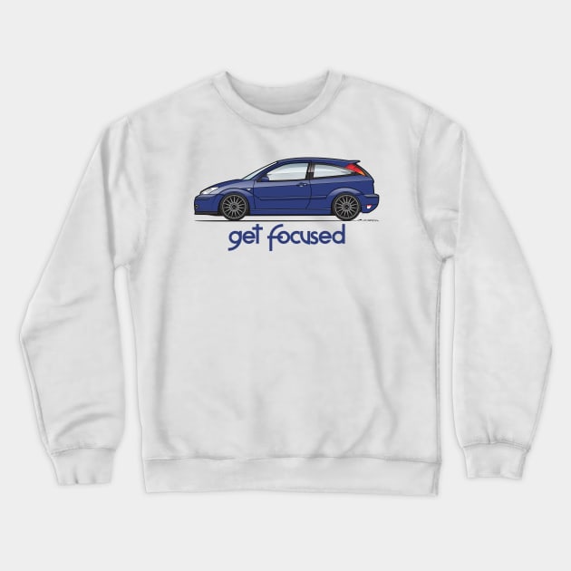 blue get focused Crewneck Sweatshirt by JRCustoms44